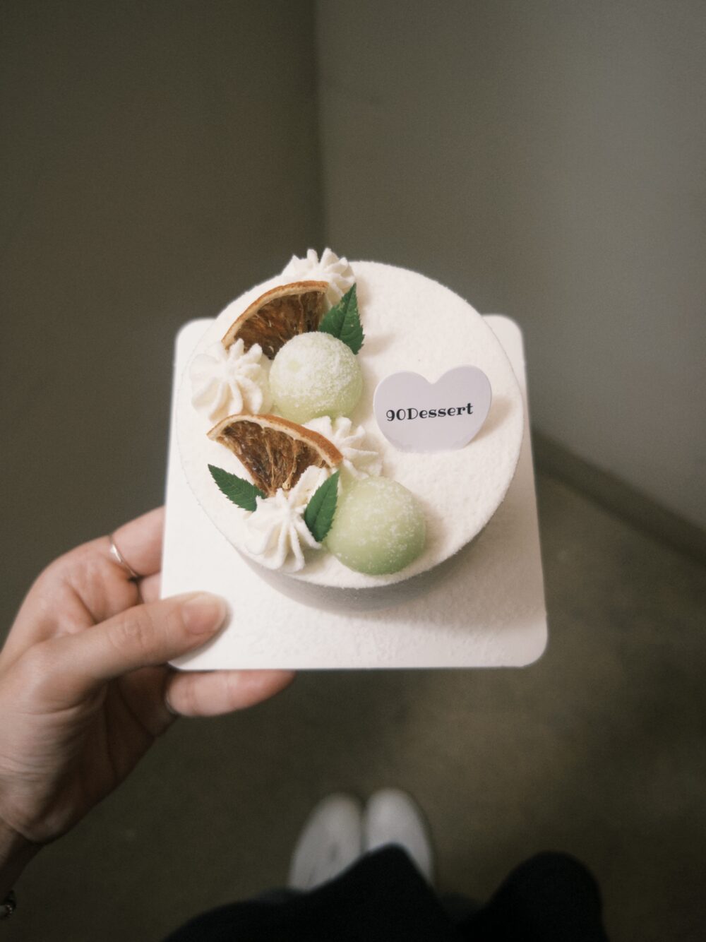 fxn 2025-09-13 141749.409 【需自取】哈密瓜蜂蜜鮮奶油戚風蛋糕(2吋、4吋、6吋)