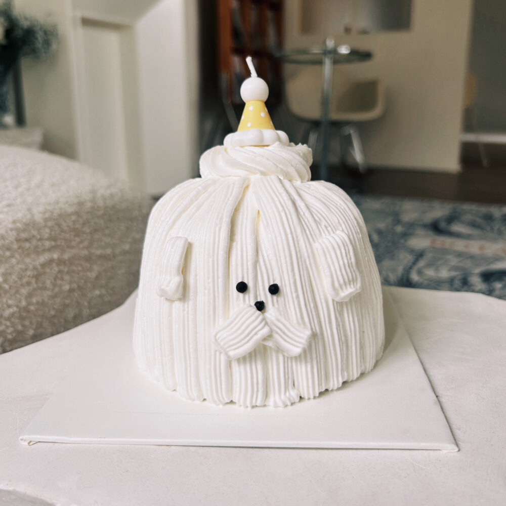 Processed with VSCO with a1 preset 【需自取】芋泥布丁狗蛋糕(4吋)