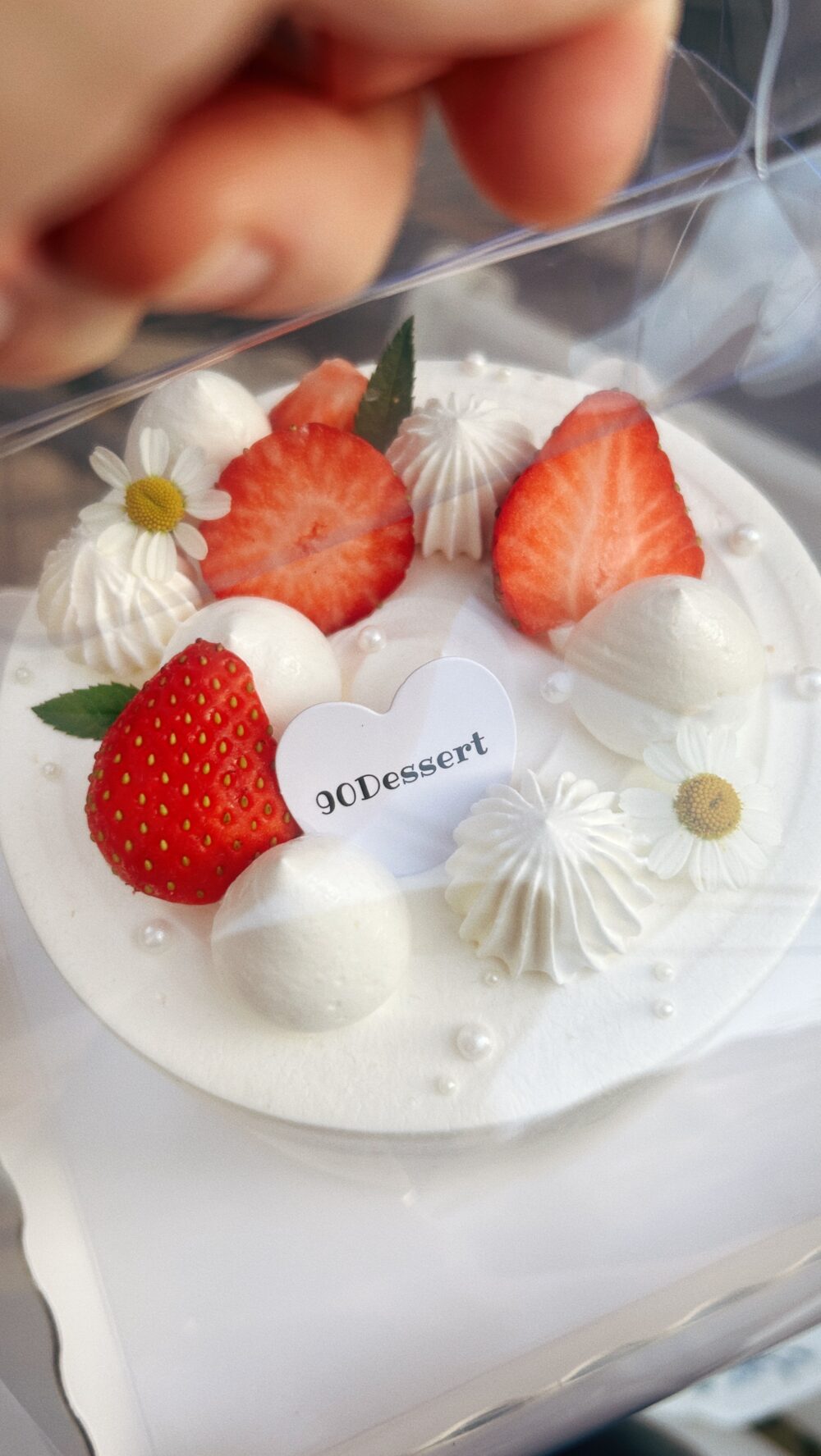 【需自取】經典草莓鮮奶油戚風蛋糕（2吋、4吋、6吋）