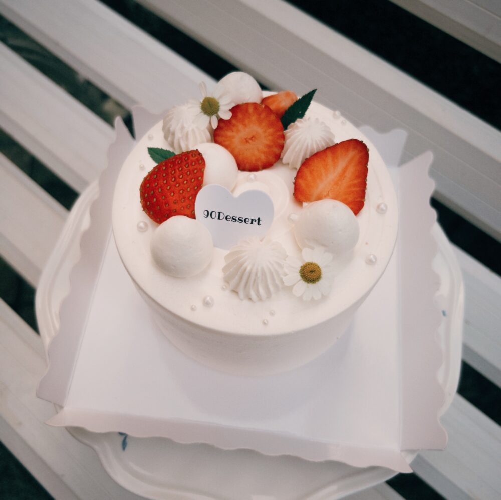 【需自取】經典草莓鮮奶油戚風蛋糕（2吋、4吋、6吋）