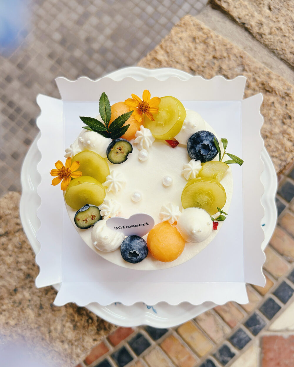 【需自取】綜合水果鮮奶油戚風蛋糕（2吋、4吋、6吋）