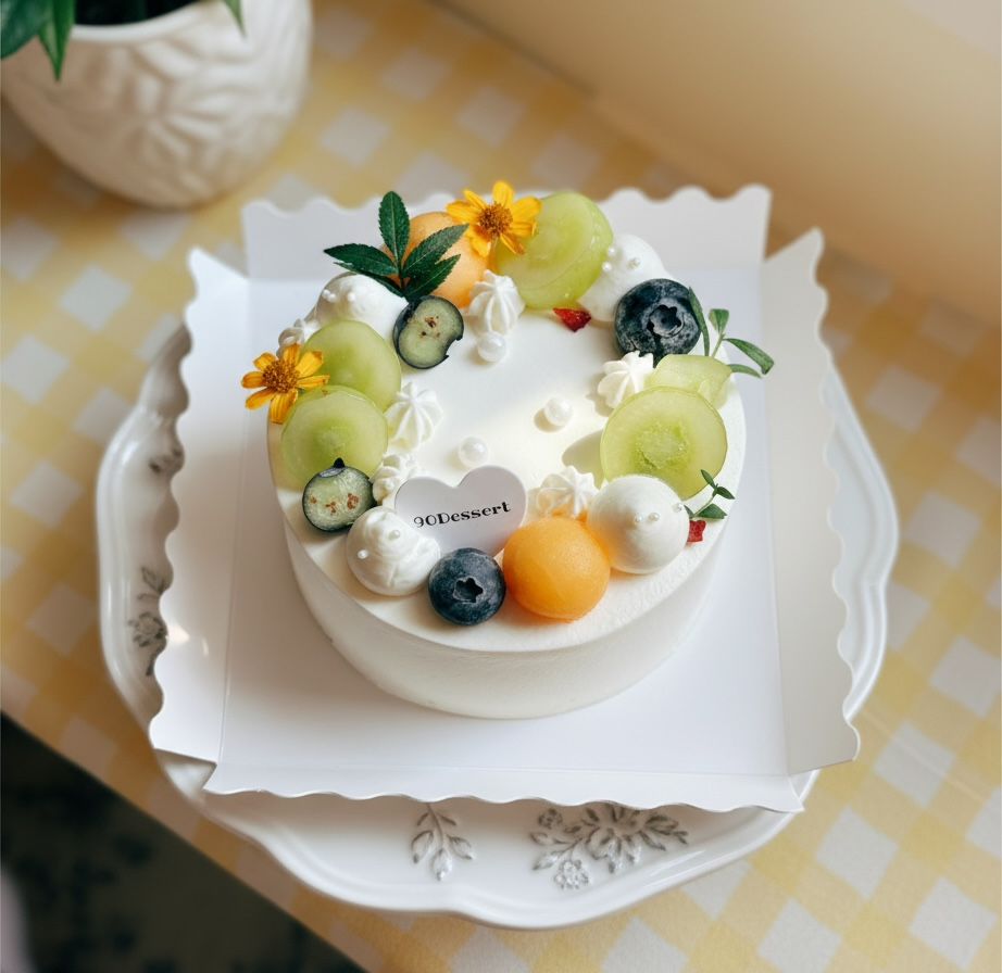 【需自取】綜合水果鮮奶油戚風蛋糕（2吋、4吋、6吋）