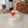 【情人節限定】愛心款 ❤ 焙茶日和鮮奶油蛋糕（4吋）
